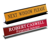Pedestal Desk Sign